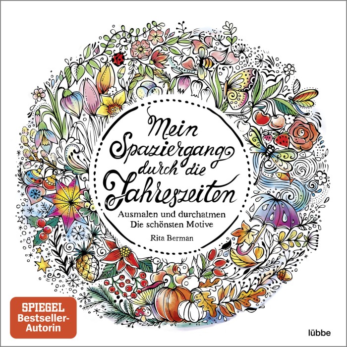 Jual mein spaziergang durch die jahreszeiten rita berman coloring book