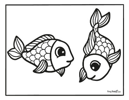 Fish coloring pages