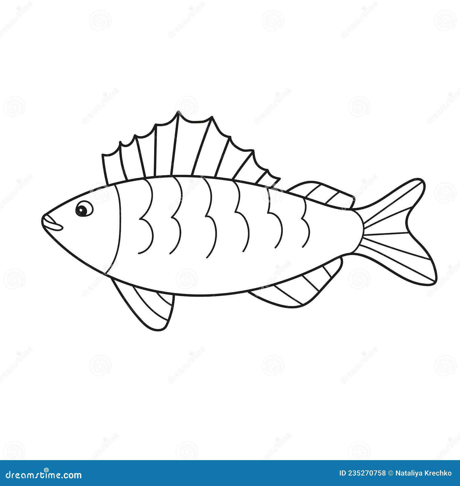 Simple coloring page coloring book with ruff stock vector