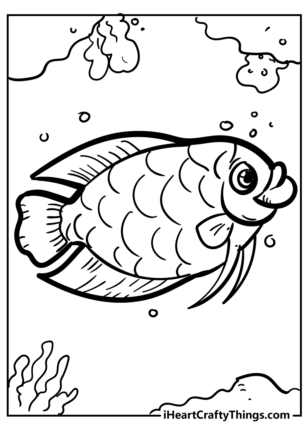 Fish coloring pages free printables