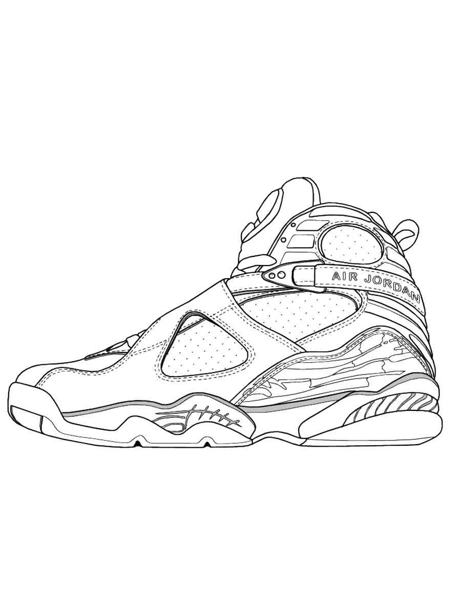 Air jordan coloring pages