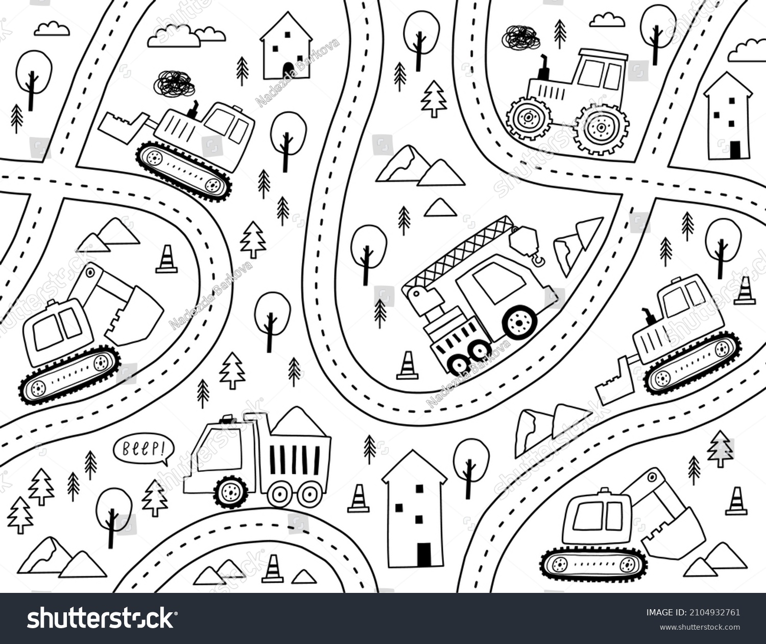 Street coloring pages images stock photos d objects vectors