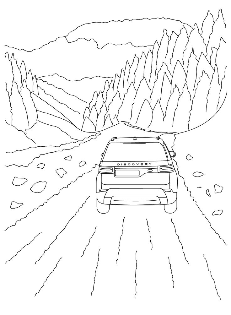 Land rover coloring pages land rover coloring pages land rover discovery