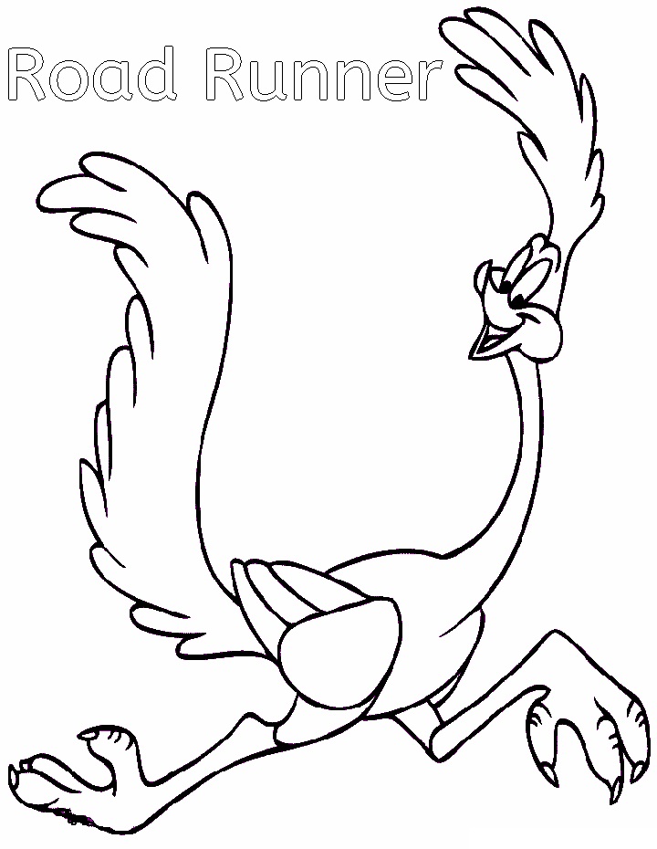 Road runner coloring pages