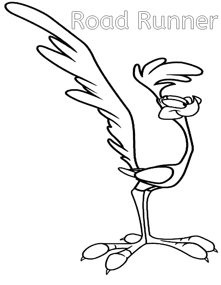 Road runner coloring pages