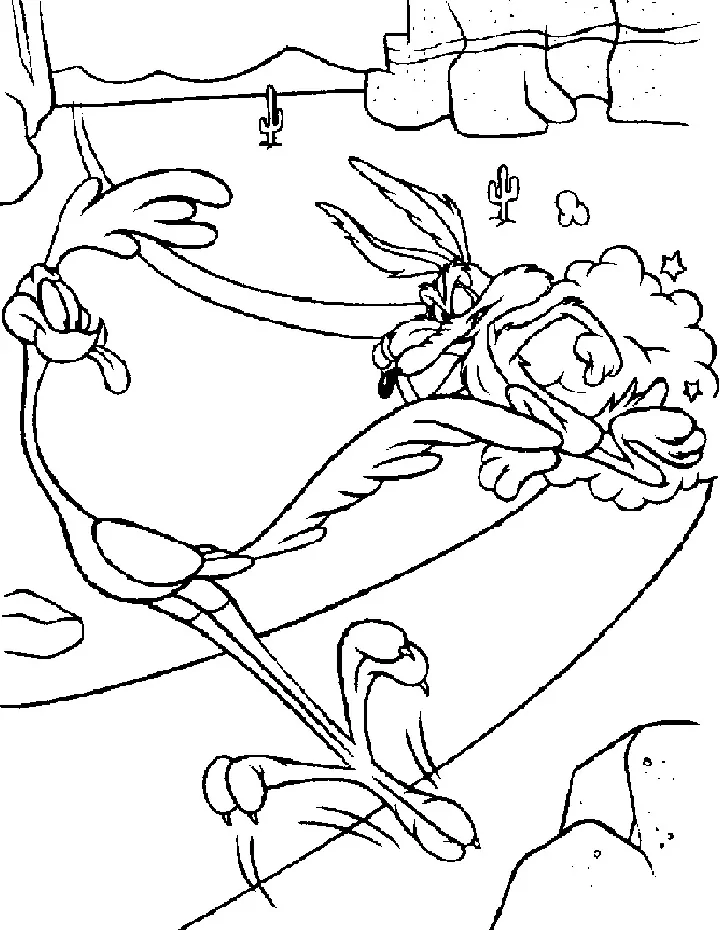 Road runner coloring pages