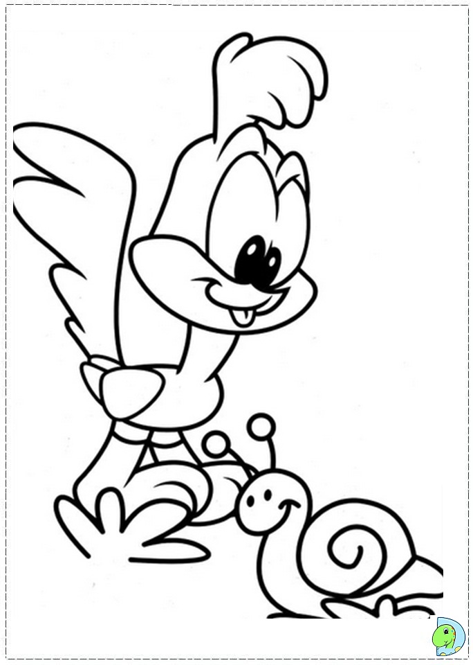 Road runner coloring page