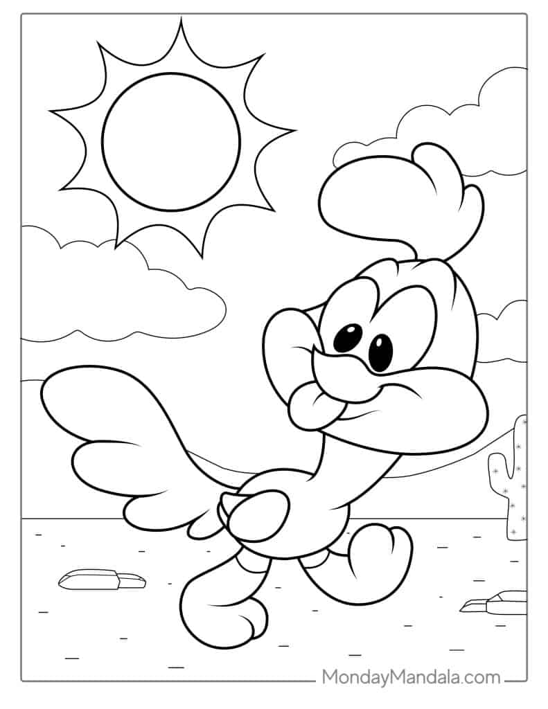 Looney tunes coloring pages free pdf printables