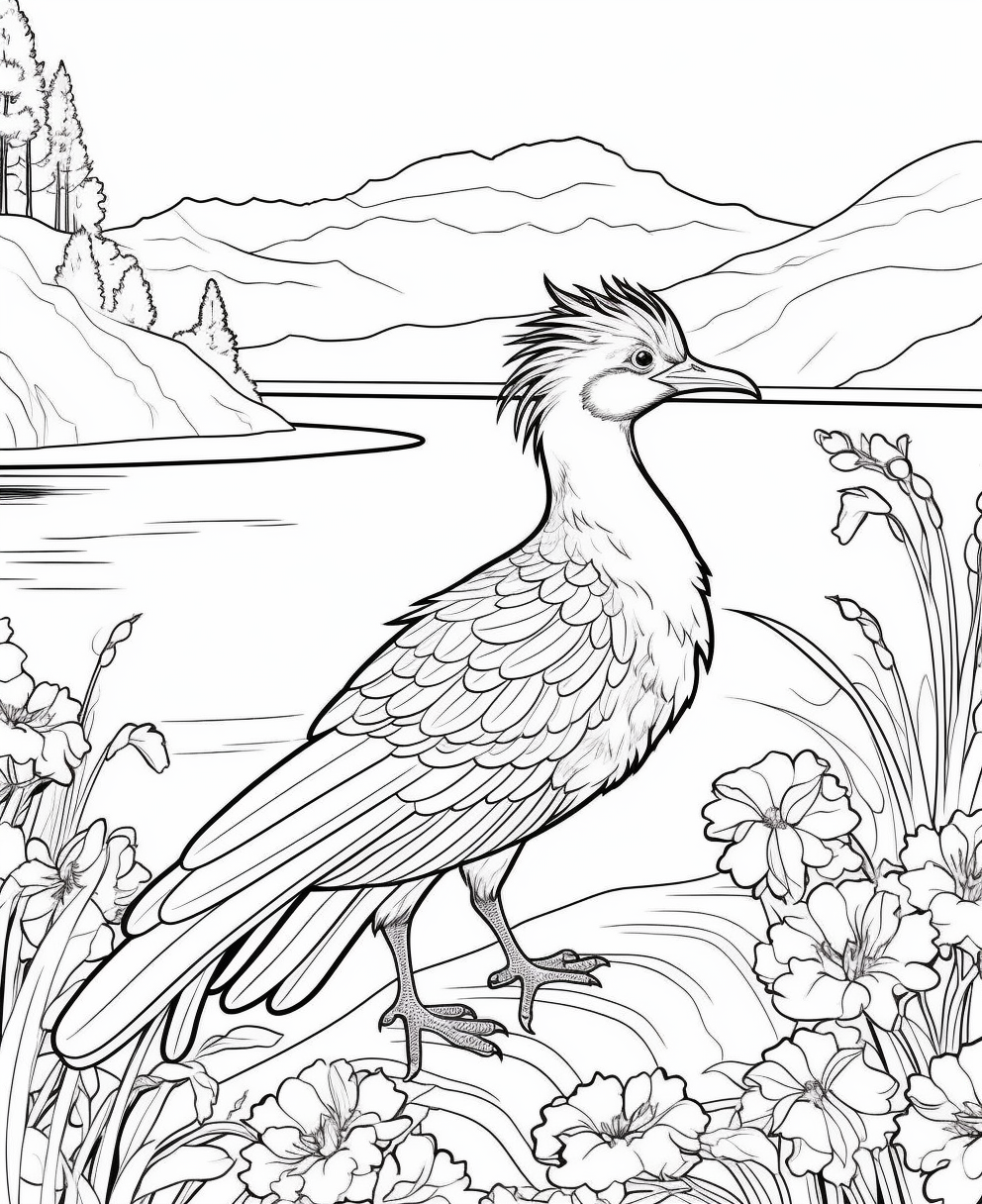 Run with the road runner in our veterans oasis park coloring book