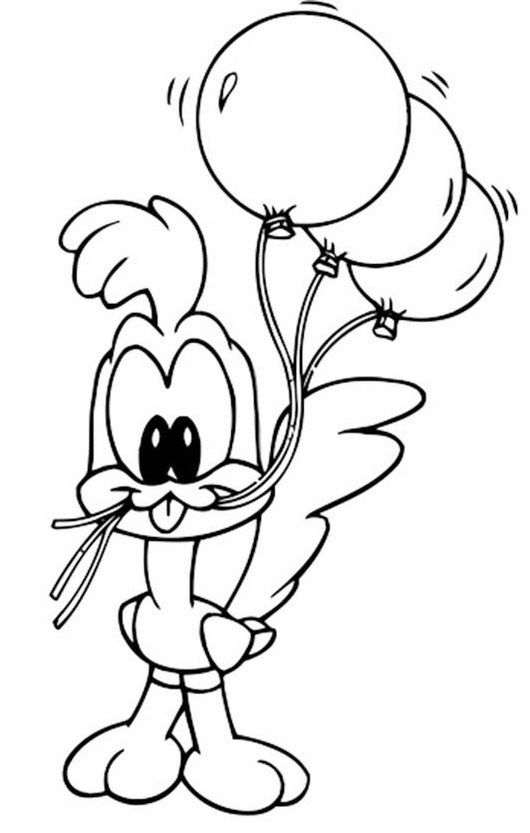 Baby road runner from looney tunes coloring page cartoon coloring pages baby looney tunes coloring pages