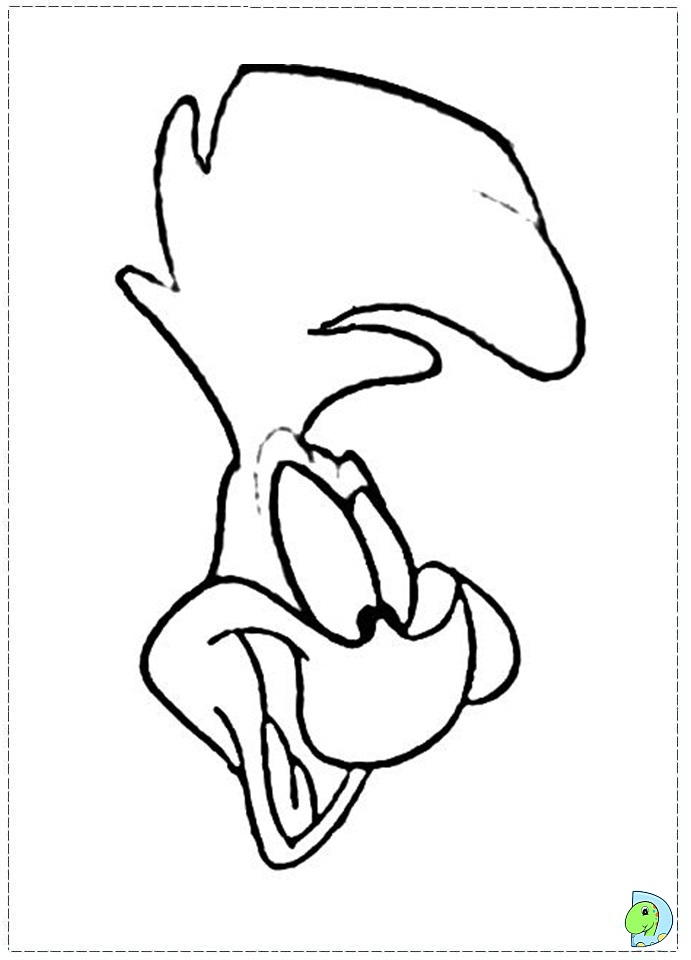 Road runner coloring page