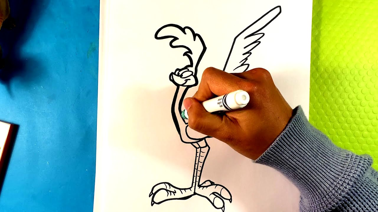 How to draw the roadrunner