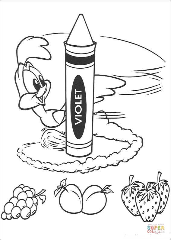 Baby road runner coloring page free printable coloring pages
