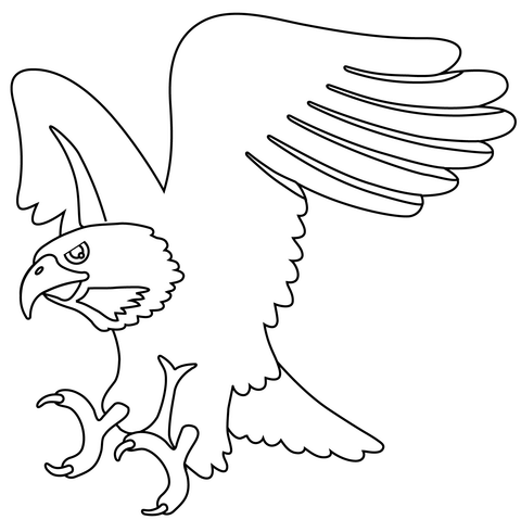 Eagle emoji coloring page free printable coloring pages