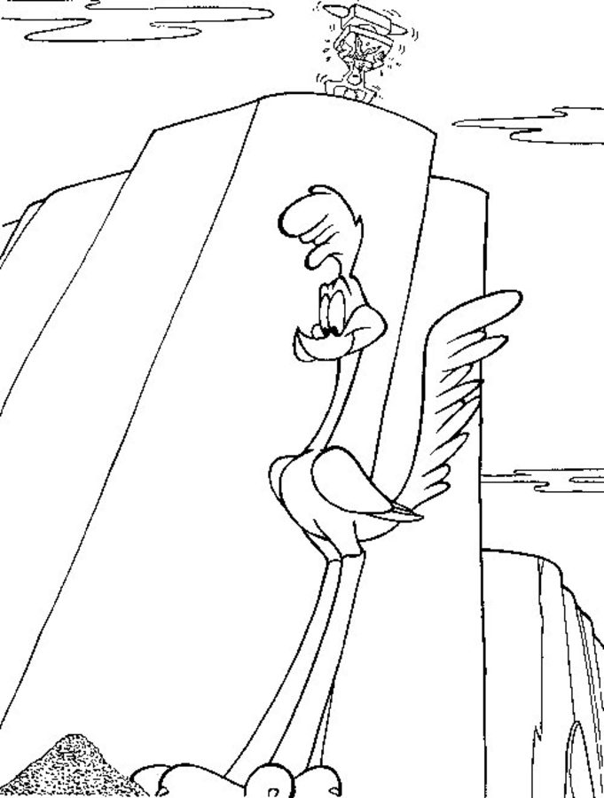 Road runner coloring pages