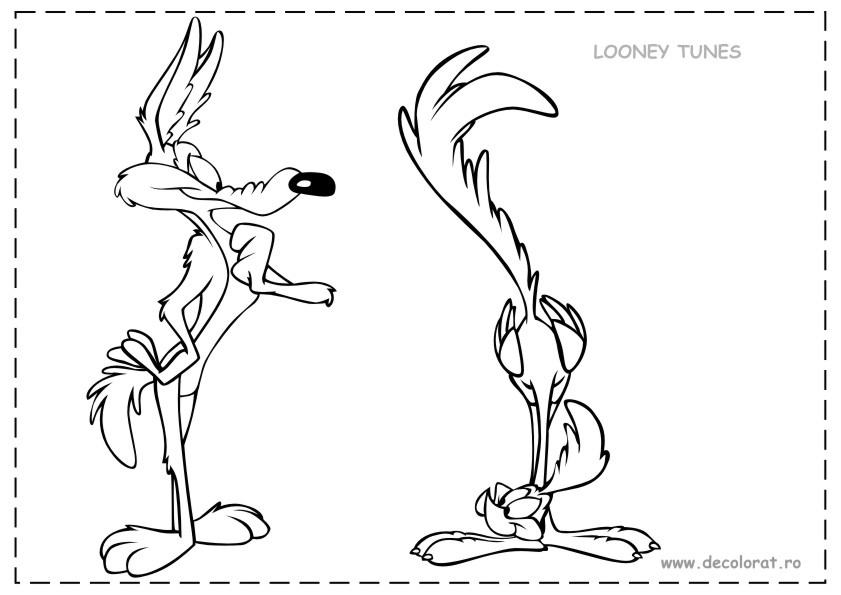 Road runner and wile e coyote cartoons â free printable coloring pages