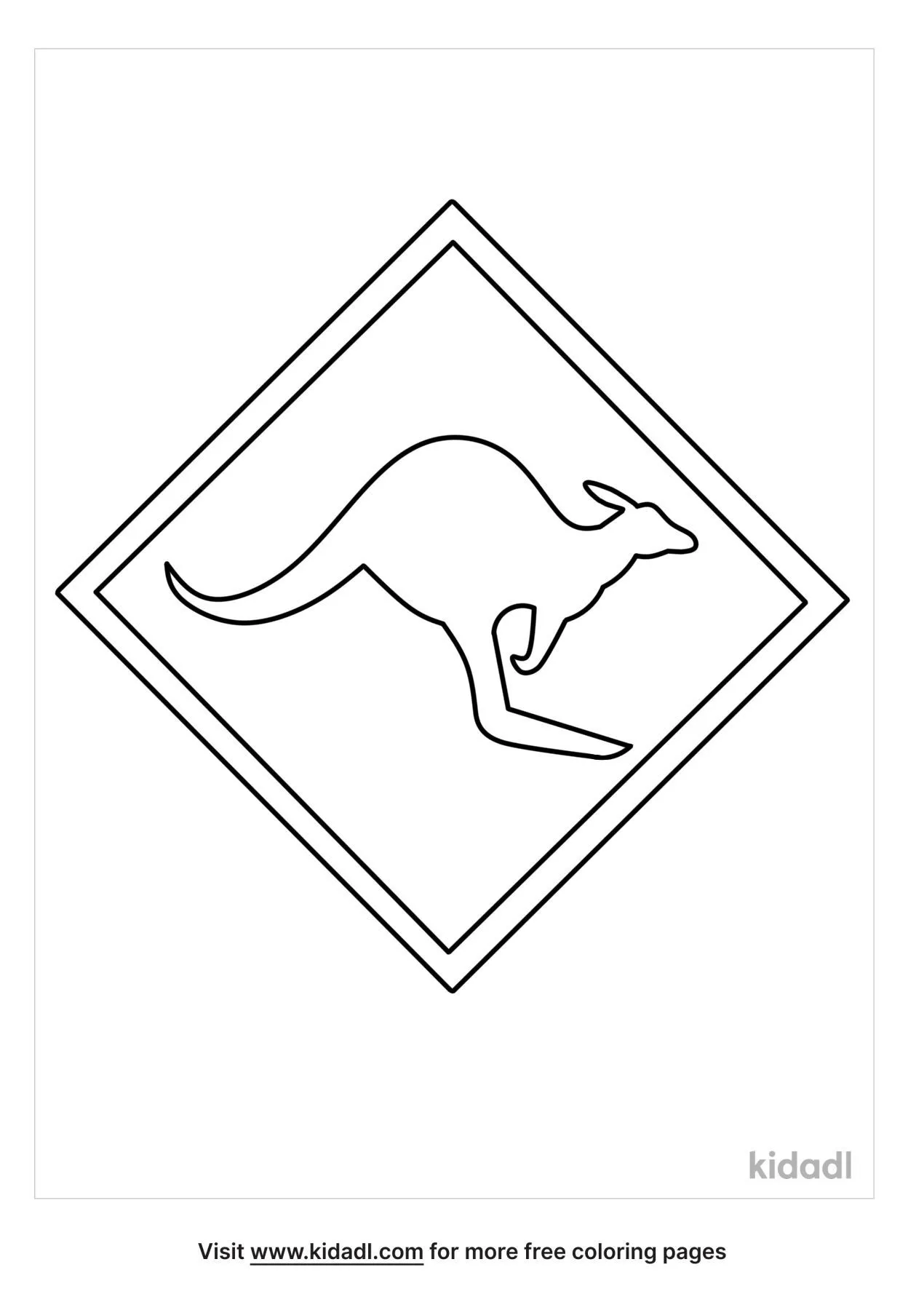 Free animal road signs coloring page coloring page printables