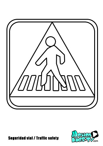 Traffic signs coloring pages motionkids