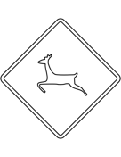 Animal traffic signs coloring pages free printable pictures