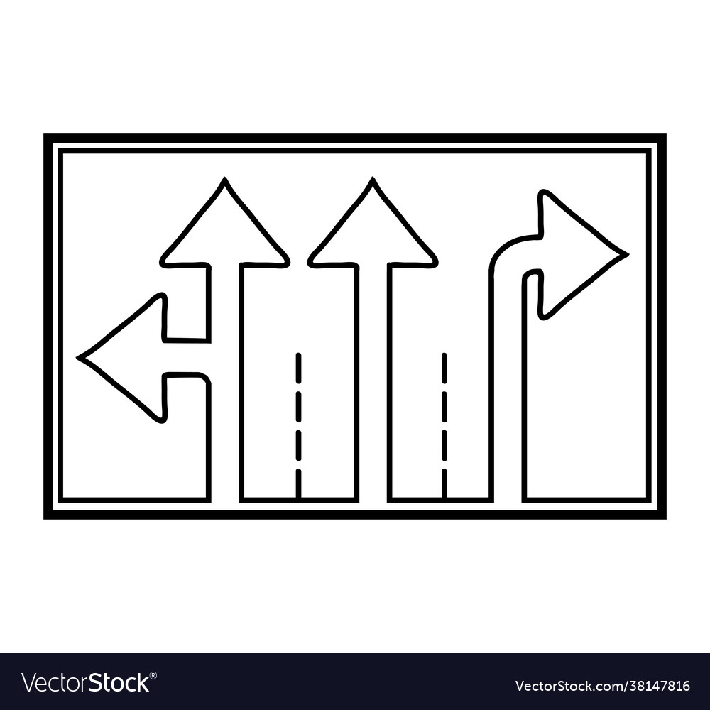 Coloring book road sign royalty free vector image