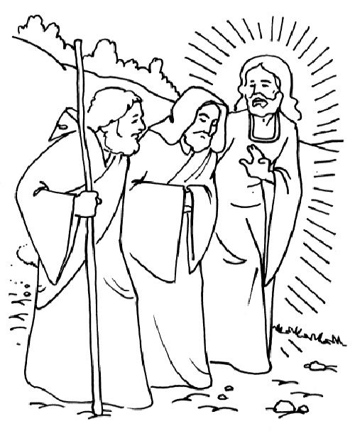 Pin by barbara bowden on emmaus road to emmaus coloring pages sunday school projects