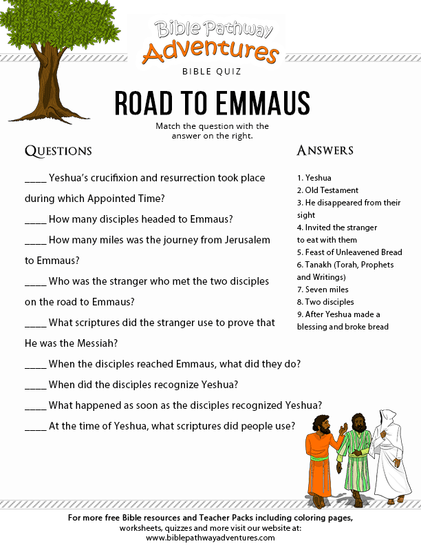 Road emmaus â bible pathway adventures