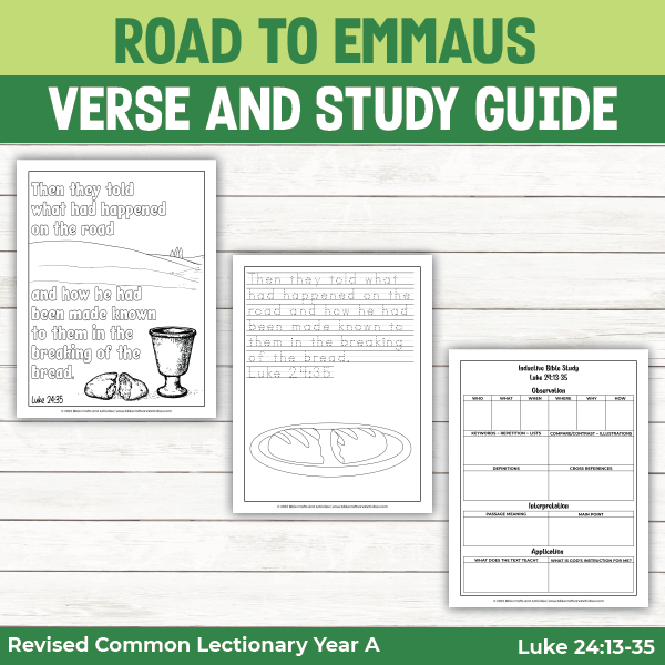 The road to emmaus activity pages