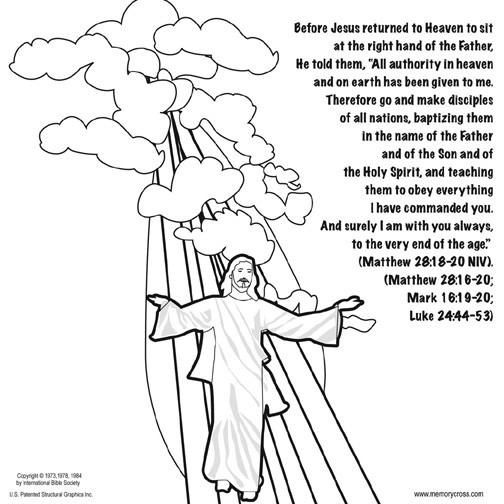 Jesus lives the road to emmaus coloring card by memory cross â