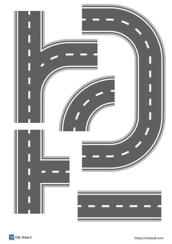 Free printable roads pdf pages