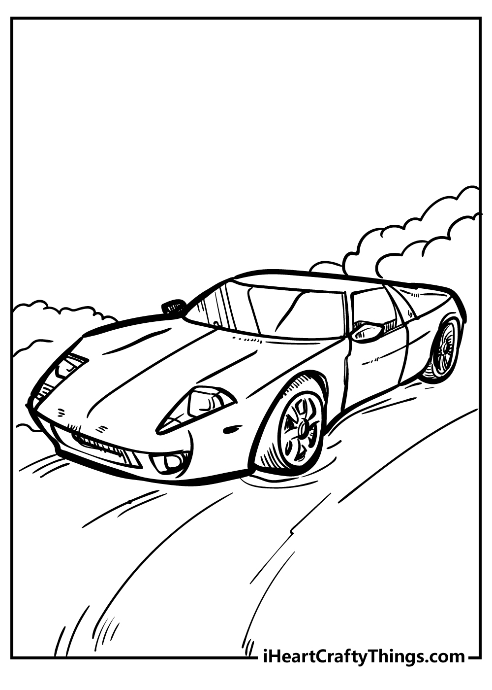 Cool car coloring pages free printables