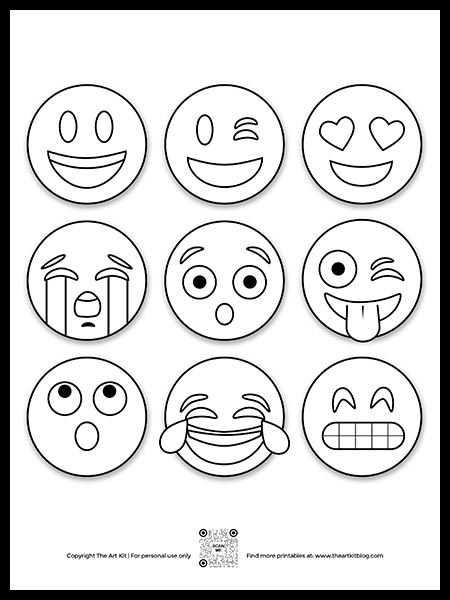 Emoji coloring pages â