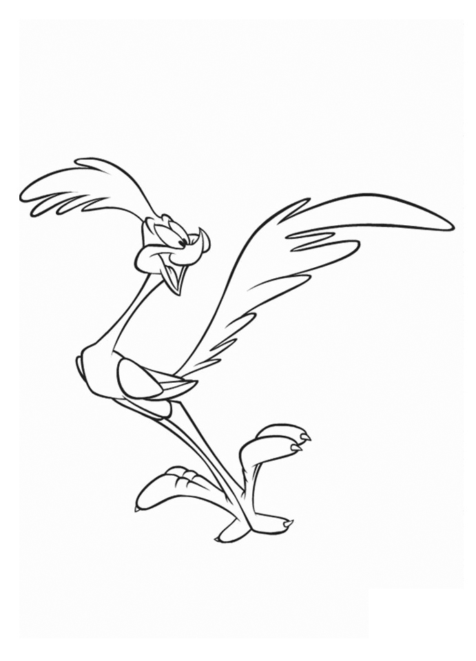 Road runner coloring pages