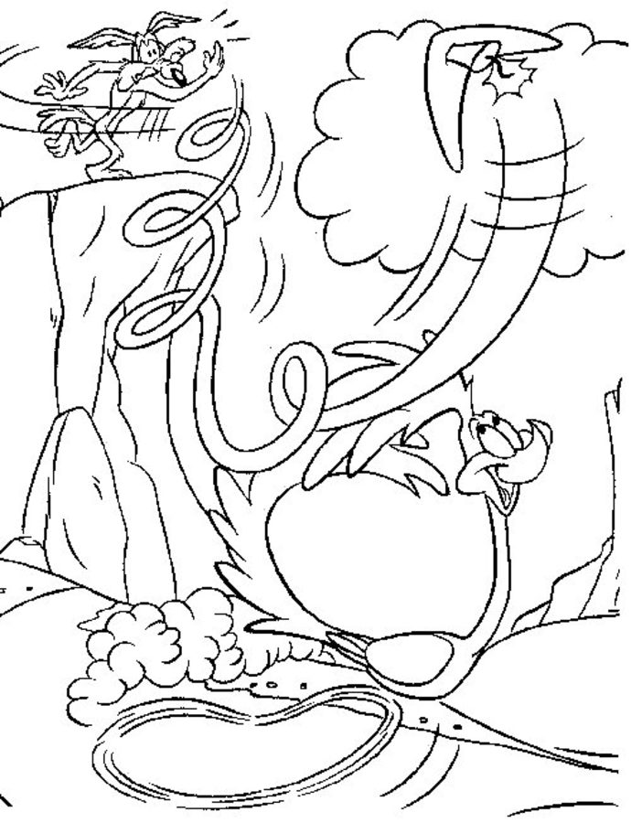 Road runner coloring pages