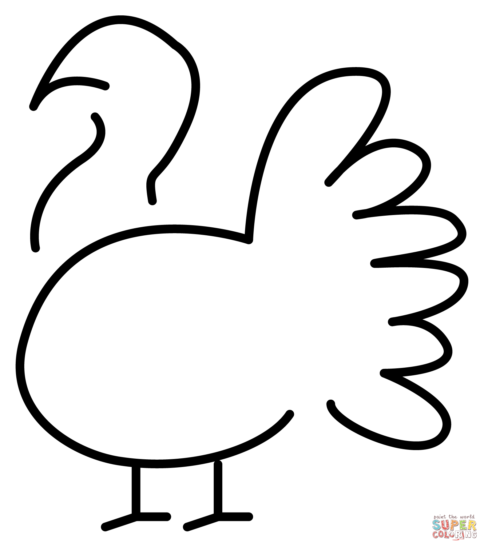 Turkey emoji coloring page free printable coloring pages