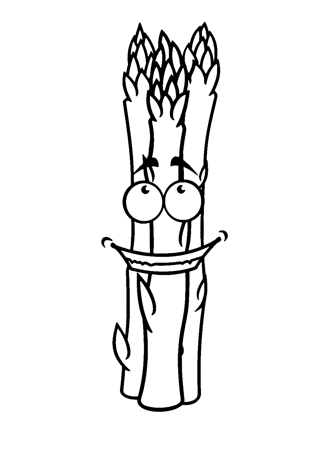 Asparagus coloring pages