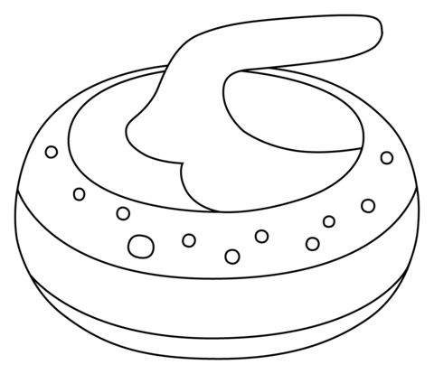 Curling stone emoji coloring page free printable coloring pages