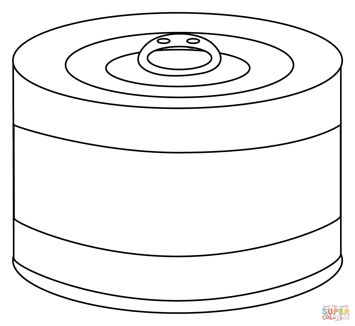 Canned food emoji coloring page free printable coloring pages