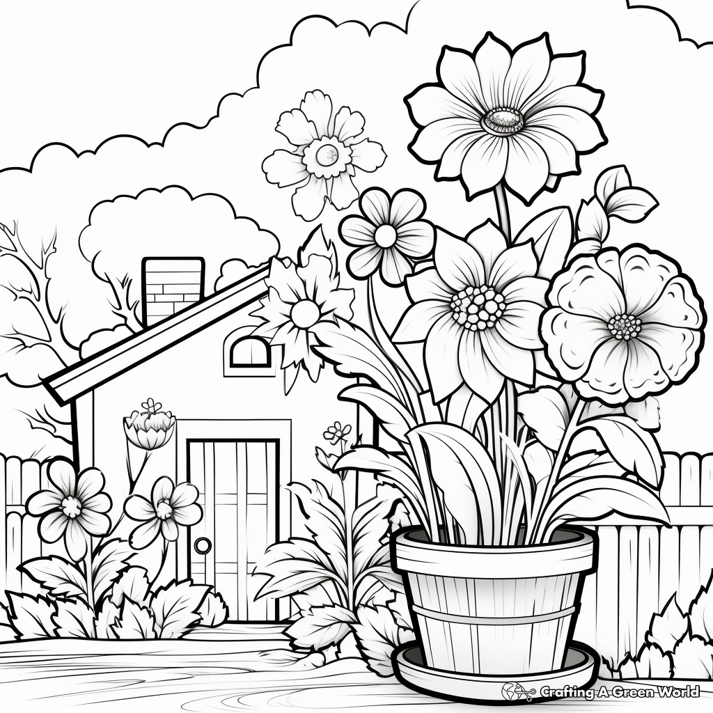 April coloring pages