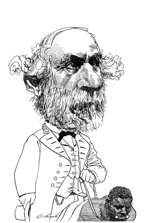 Robert e lee illustration caricature robert