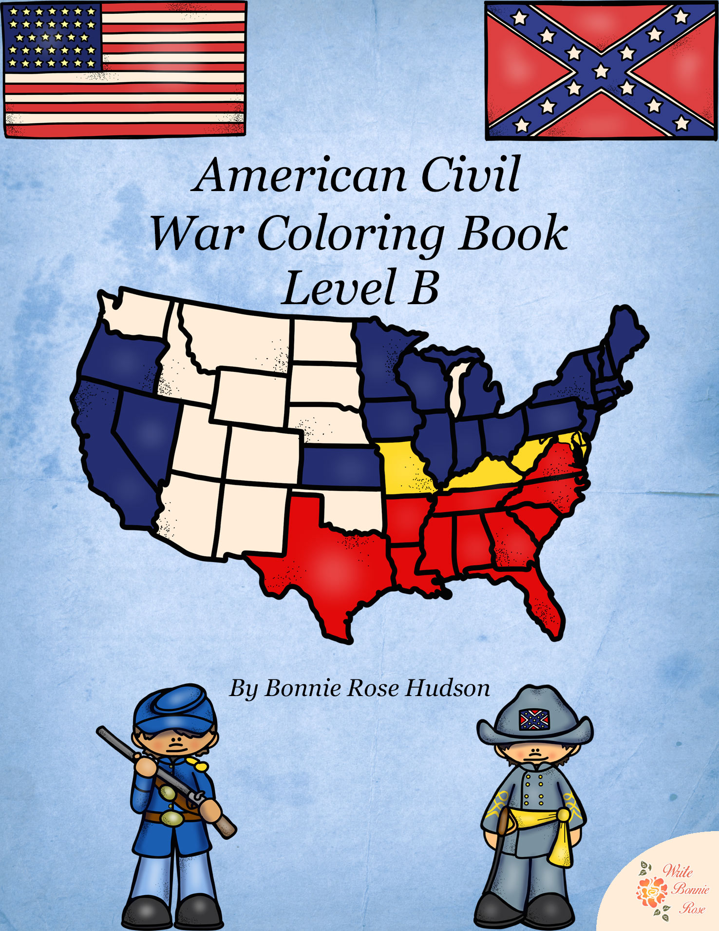 American civil war coloring book