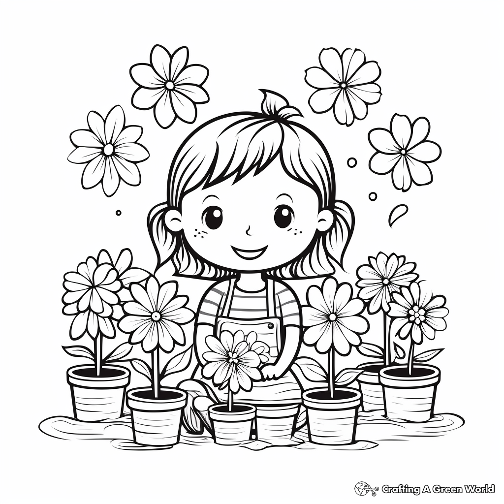 April coloring pages