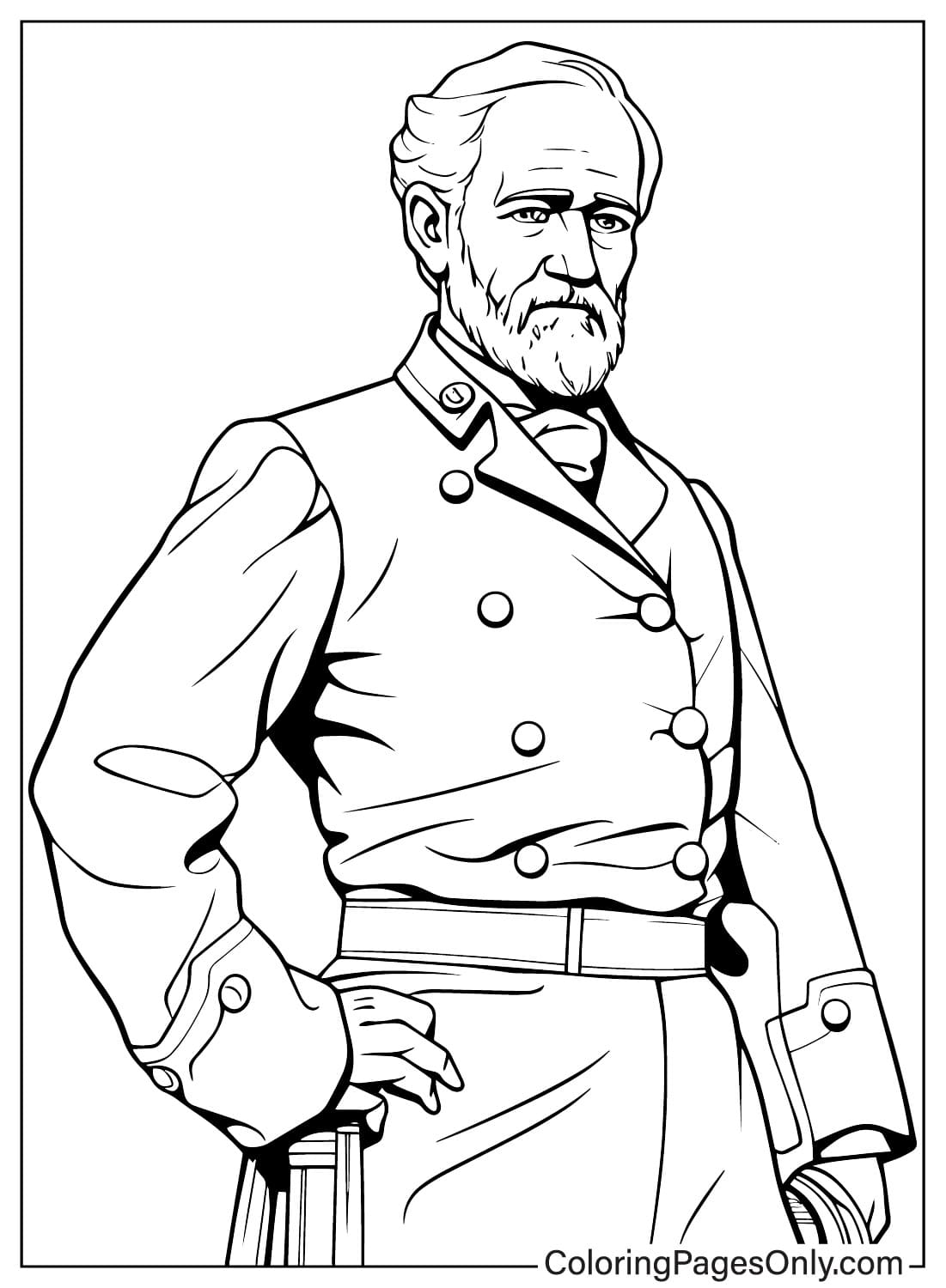 Robert e lee coloring pages