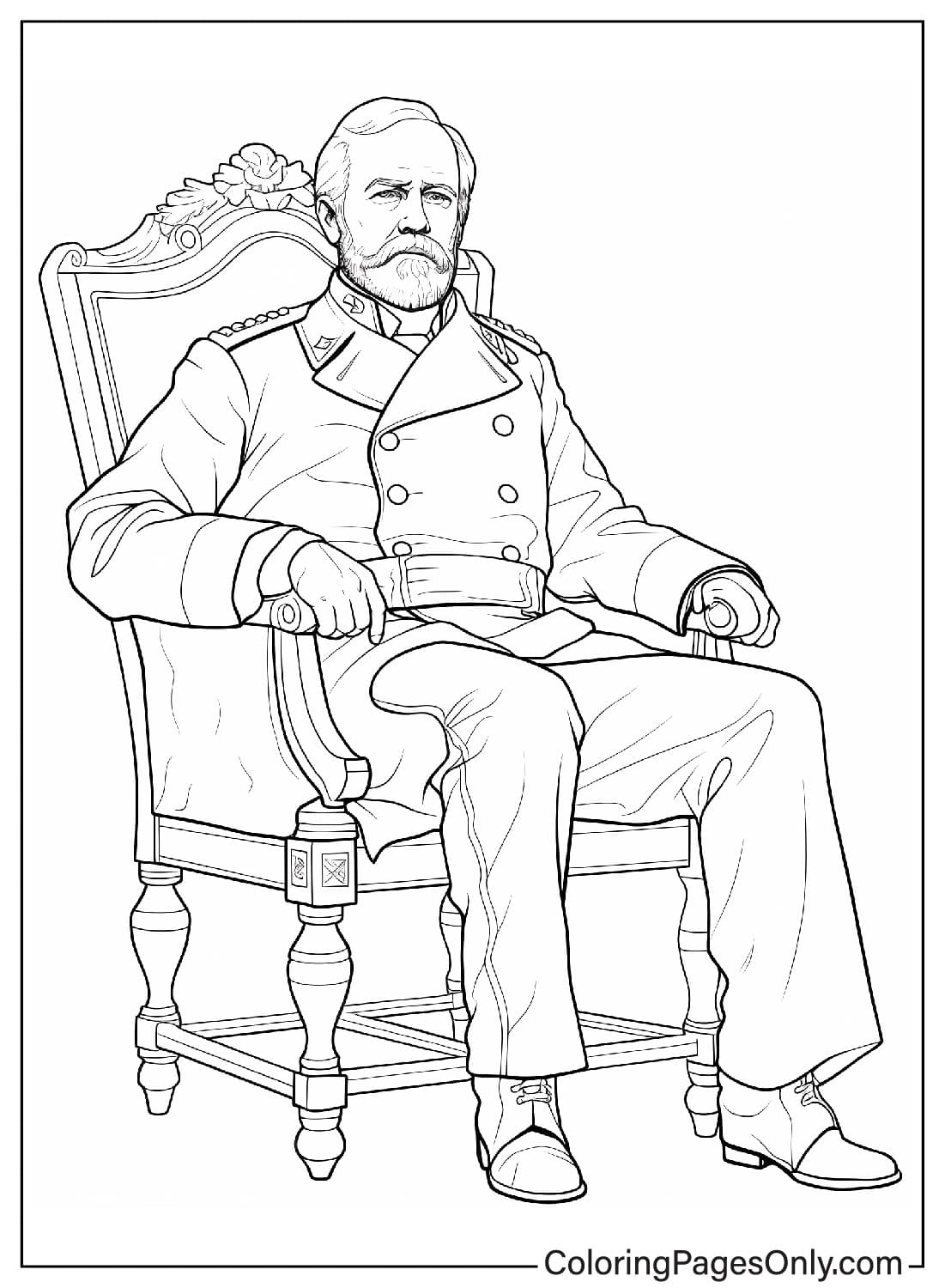 Robert e lee coloring pages