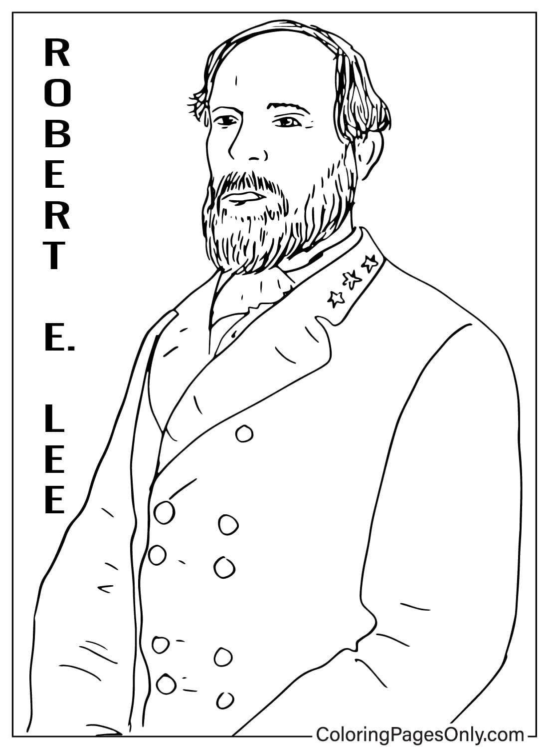 Robert e lee coloring pages