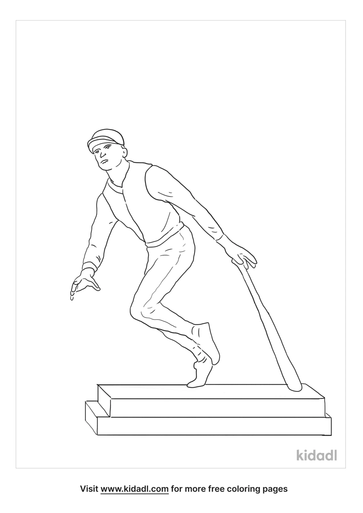 Free roberto clemente award coloring page coloring page printables