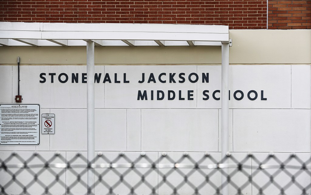 Stonewall jackson renamed roberto clemente middle school