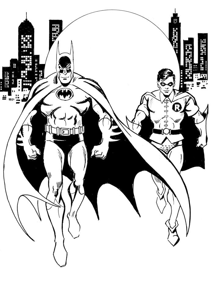 Batman and robin coloring page batman coloring pages super hero coloring sheets superhero coloring pages