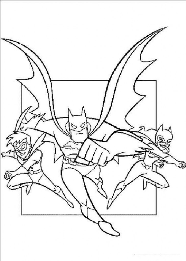 Free printable batman coloring pages for kids