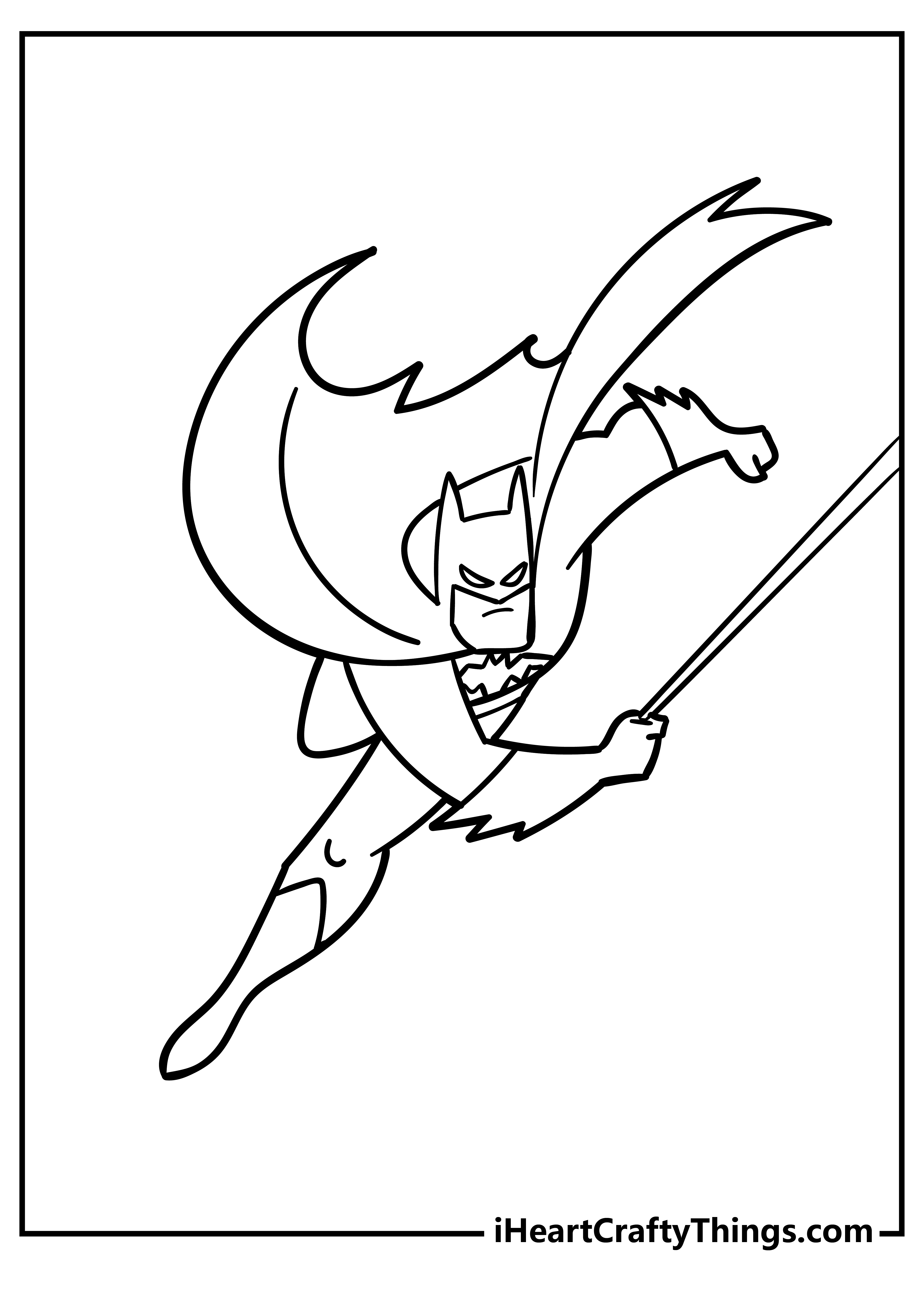 Batman coloring pages free printables