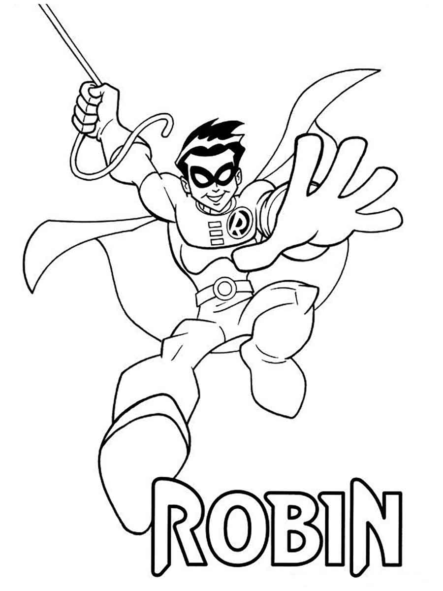 Batman and robin coloring pages